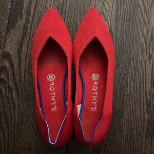 SIZE 11 Rothy's The Point in Cherry Red